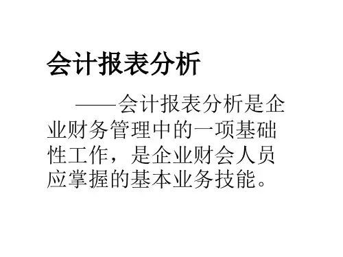 会计报表分析(课件)