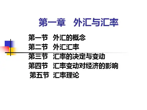 第一章外汇与汇率PPT课件
