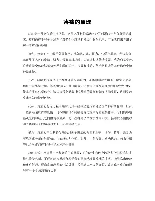 疼痛的原理