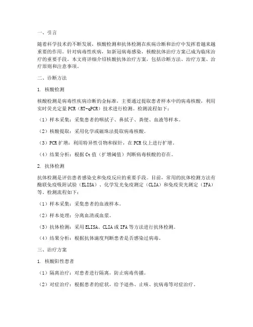 核酸抗体治疗方案