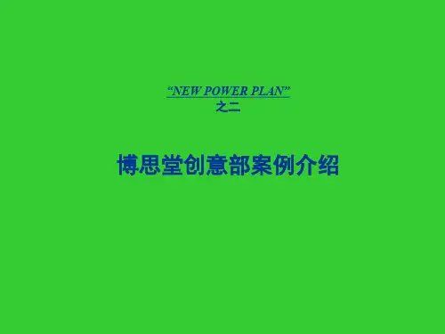 博思堂创意部案例介绍PPT课件