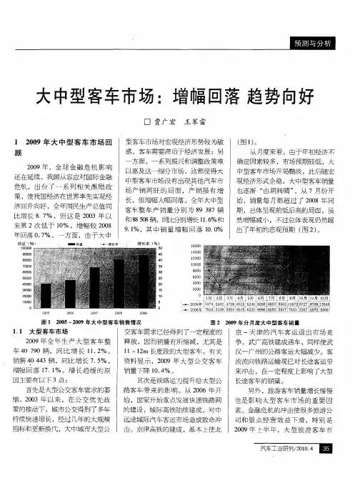 大中型客车市场：增幅回落 趋势向好
