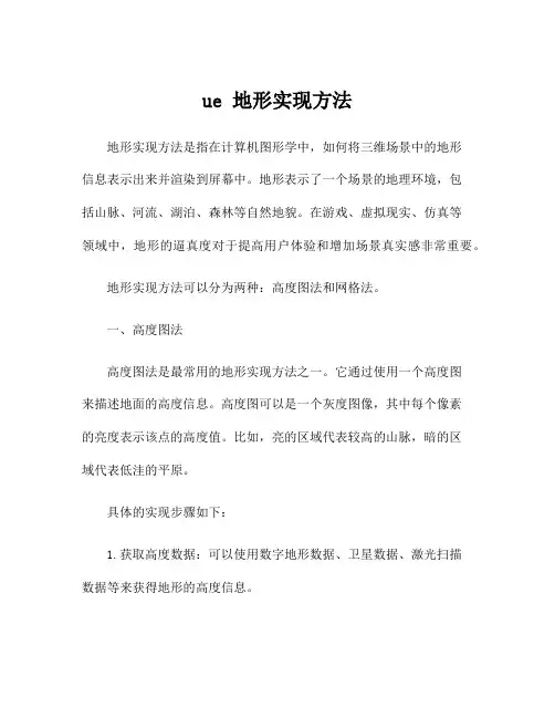 ue 地形实现方法