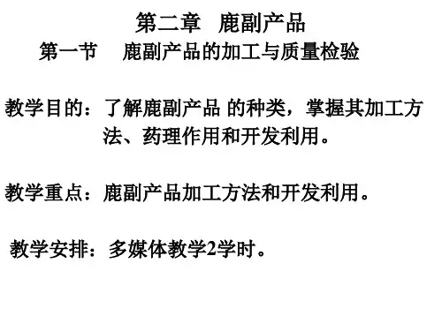 鹿副产品 PPT课件