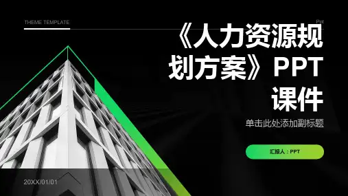 《人力资源规划方案》课件