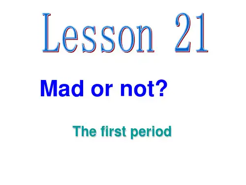 新概念二__Lesson_21_精心制作课件