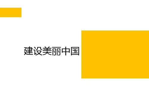 建设美丽中国课件