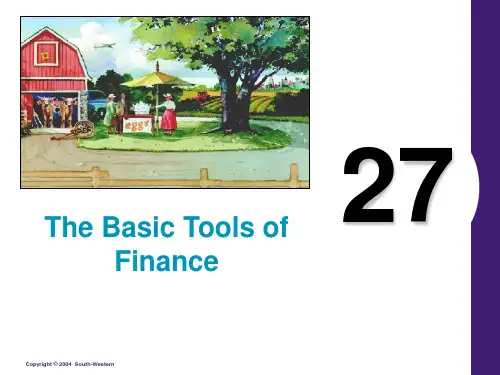 曼昆《经济学原理》(宏观经济学分册)英文原版PPT课件——27basic_tools