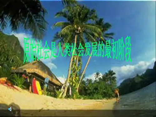 原始社会是人类社会发这段初级阶段精选教学PPT课件