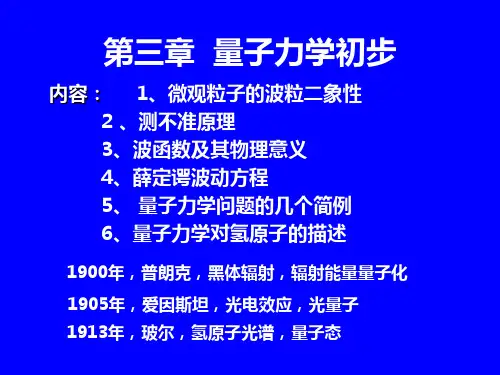 3第三章量子力学初步2