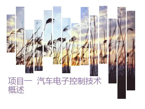 汽车电子控制技术一电控概述