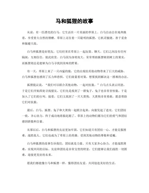 马和狐狸的故事