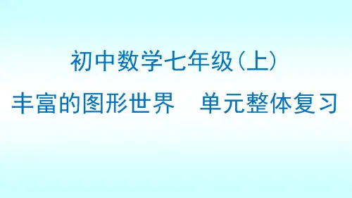 第一章丰富的图形世界++单元整体复习课件2023-2024学年北师大版七年级数学上册