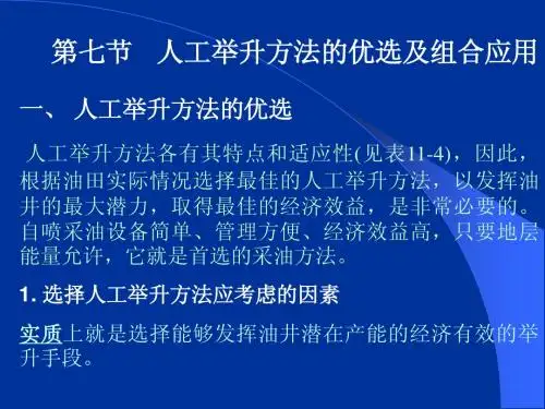 第十一章  其它人工举升方法7