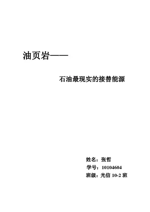 油页岩