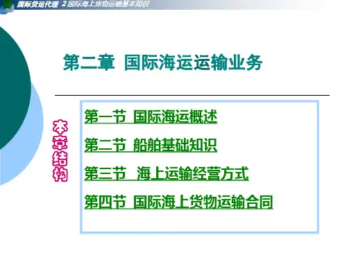 第2章 国际货物海上运输基本知识