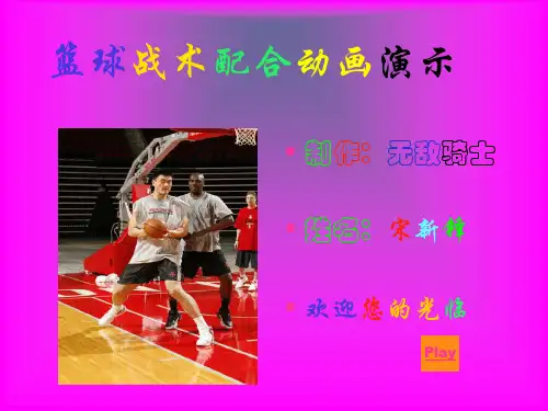 篮球战术配合动画演示