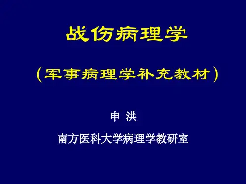 【病理学】战伤病理学第二章冲击伤.解读