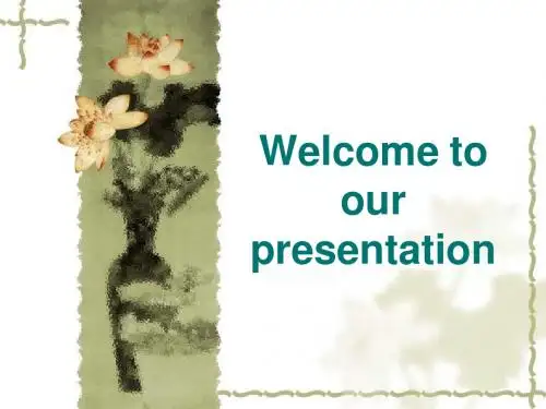 Welcome to our presentation