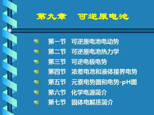 中南大学物理化学PPT第9章