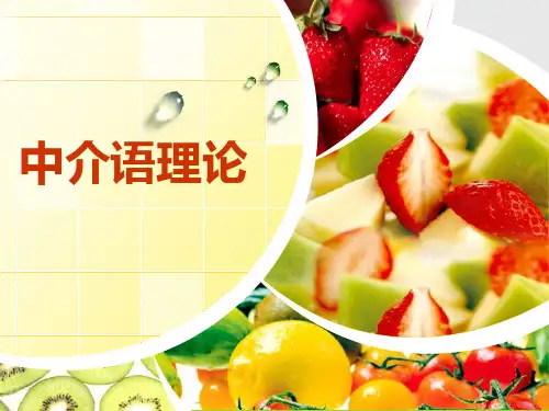 中介语PPT课件