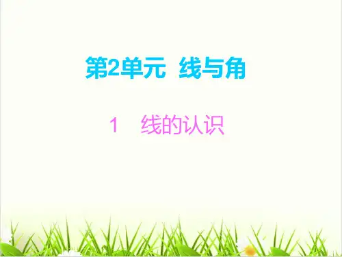 北师大版《线的认识》精品PPT课件1