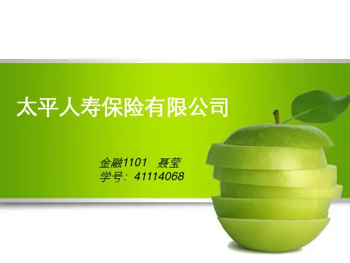 太平人寿保险有限公司PPT精品文档29页