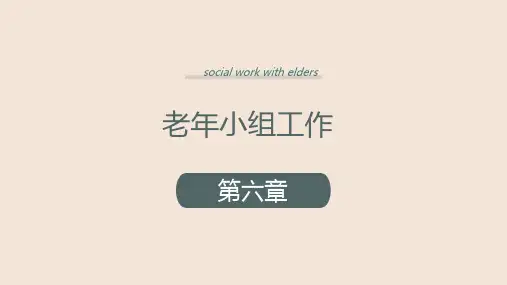 老年社会工作第六章老年小组工作课件PPT