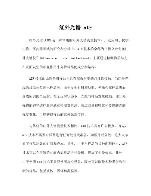 红外光谱 atr