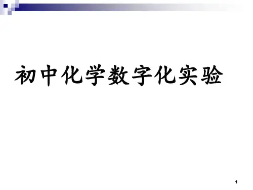 初中化学数字化实验 ppt课件