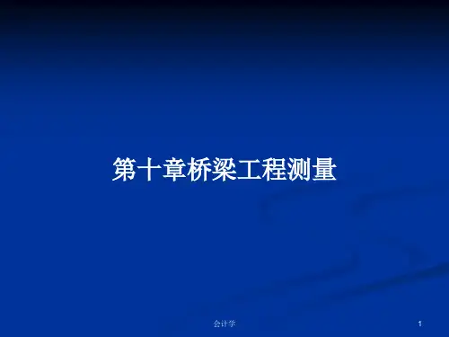 第十章桥梁工程测量PPT学习教案