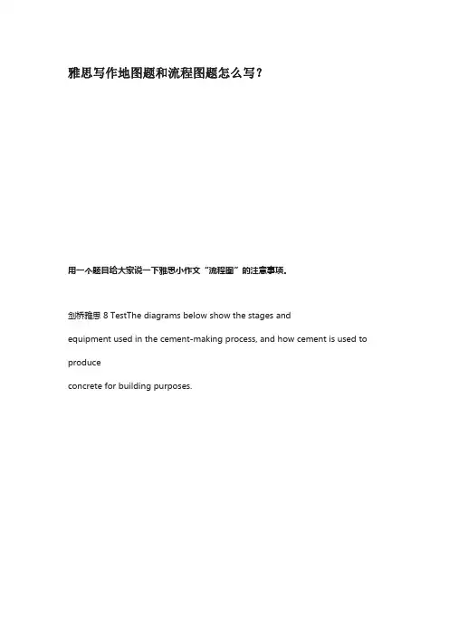 雅思写作地图题和流程图题怎么写？