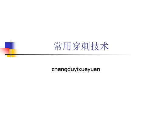 常用穿刺技术