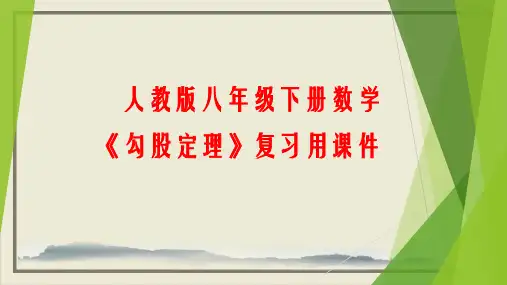 人教版八年级下册数学《勾股定理》复习课件