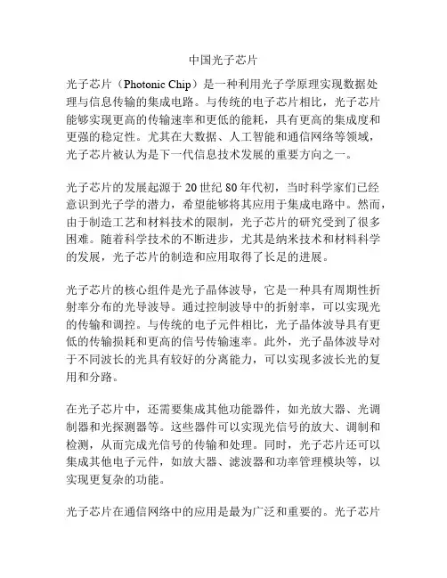 中国光子芯片