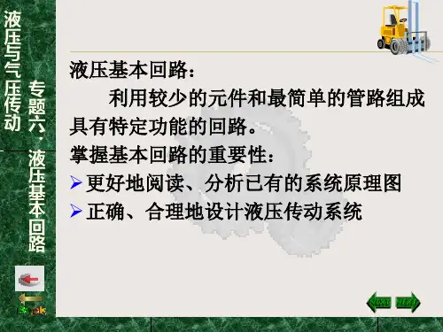 专题六液压基本回路ppt课件