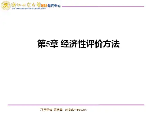 项目评估MBA课件第五章
