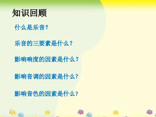 苏科版八年级物理上册第一章 噪声及其控制课件