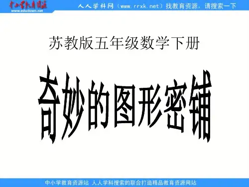 苏教版五年下《奇妙的图形密铺》ppt课件 公开课获奖课件