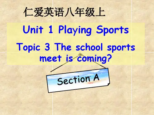 仁爱版八年级英语上册 Unit 1 Topic 3 Section A 课件(共28张PPT)
