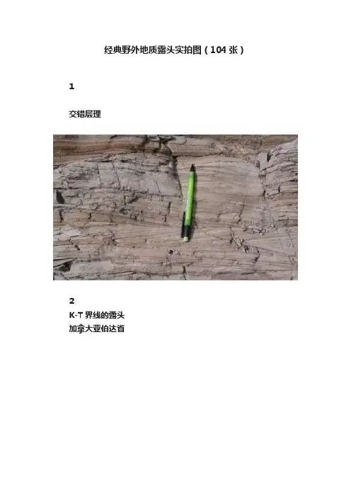 经典野外地质露头实拍图（104张）
