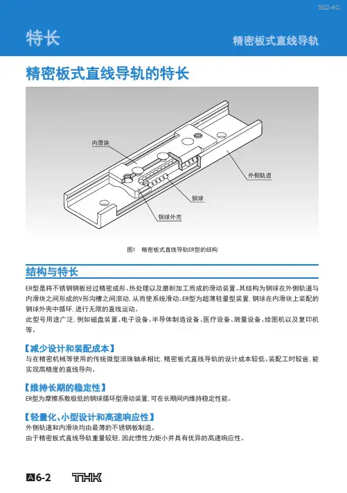 直线导轨选型THK-精密板式导轨