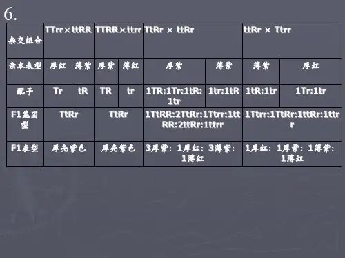 遗传学课后答案PPT课件