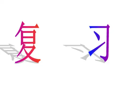 我国的国家制度 复习课 大纲版