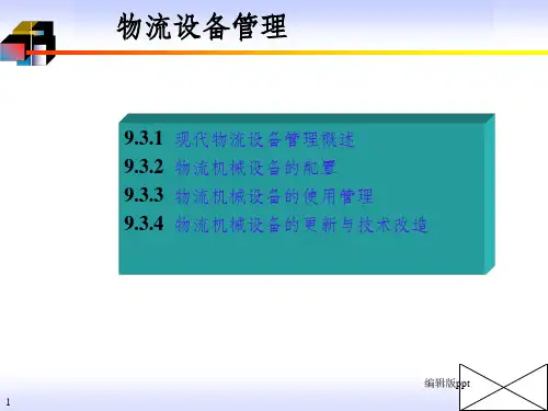 《物流设备管理》PPT课件