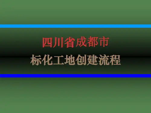 四川省成都市标化工地创建流程 共54页