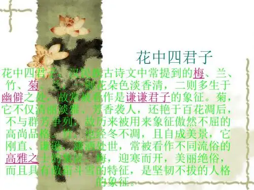 花中四君子