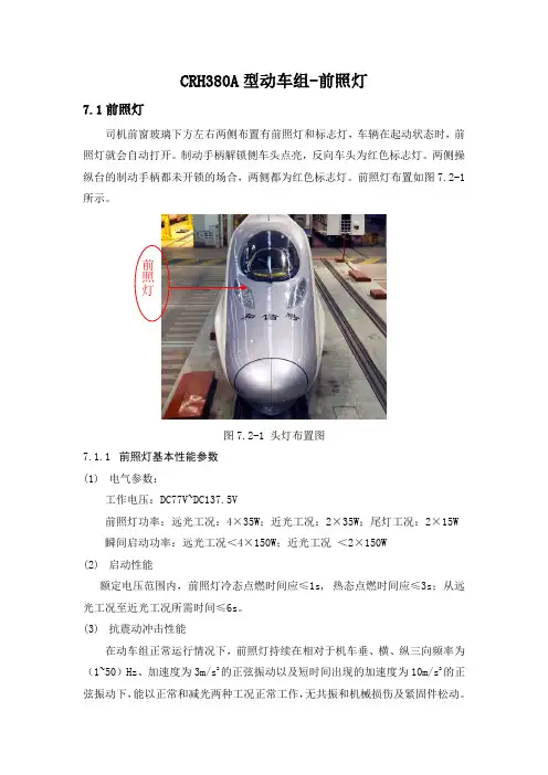 CRH380A型动车组-前照灯