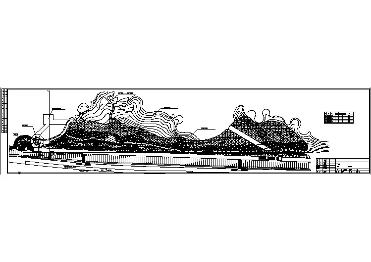 【设计图纸】某湿地公园景观施工图设计种植总平面放线图(精选CAD图例)