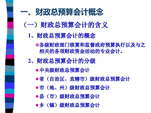 财政总预算会计概述总论